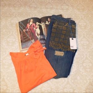 Fun J. Crew Tie Neck Top